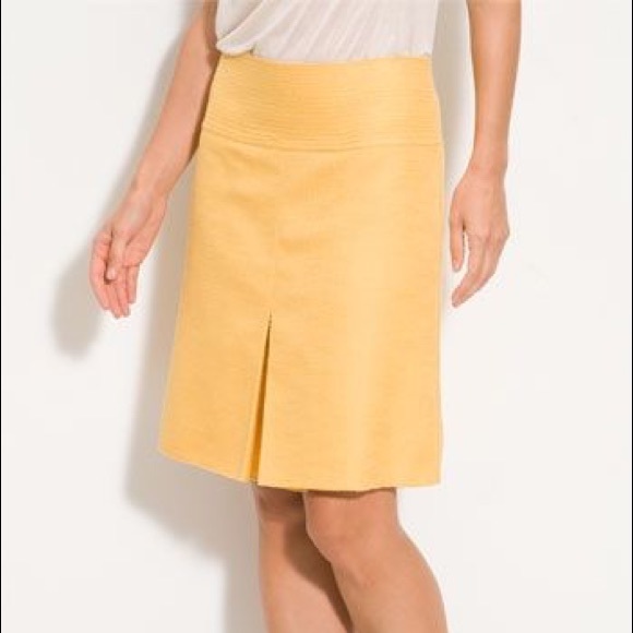 Tory Burch baelee yellow tweed skirt - Picture 1 of 6